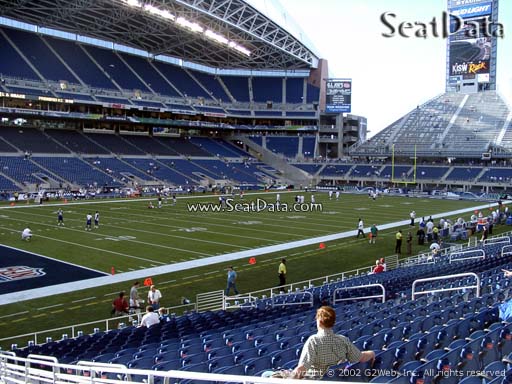 Seat view from section 115 at CenturyLink Field, home of the Seattle Seahawks