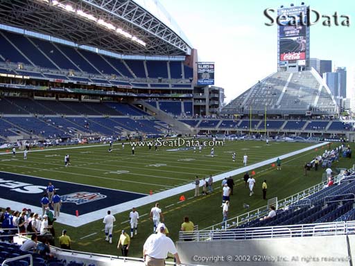 Seat view from section 117 at CenturyLink Field, home of the Seattle Seahawks