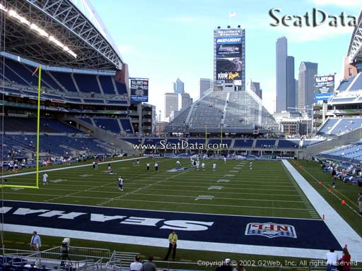 Seat view from section 120 at CenturyLink Field, home of the Seattle Seahawks