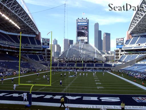 Seat view from section 121 at CenturyLink Field, home of the Seattle Seahawks