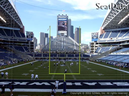 Seat view from section 122 at CenturyLink Field, home of the Seattle Seahawks