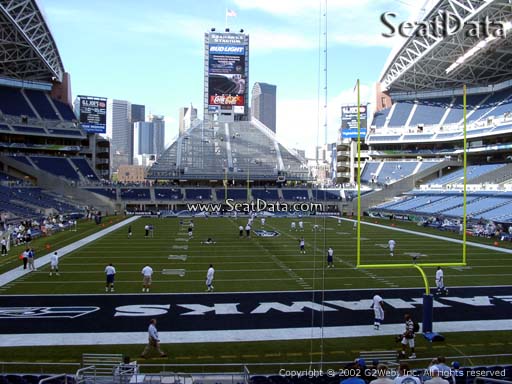 Seat view from section 123 at CenturyLink Field, home of the Seattle Seahawks