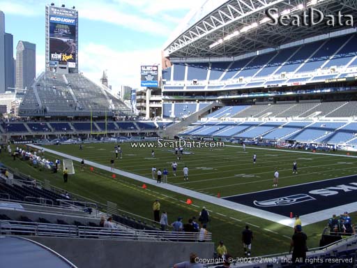 Seat view from section 127 at CenturyLink Field, home of the Seattle Seahawks