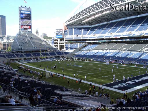 Seat view from section 128 at CenturyLink Field, home of the Seattle Seahawks