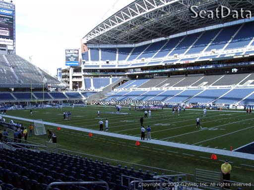 Seat view from section 130 at CenturyLink Field, home of the Seattle Seahawks