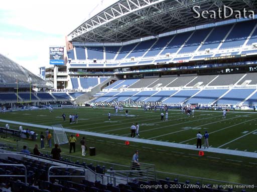 Seat view from section 131 at CenturyLink Field, home of the Seattle Seahawks