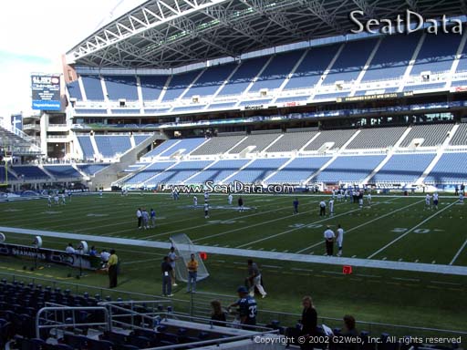Seat view from section 132 at CenturyLink Field, home of the Seattle Seahawks