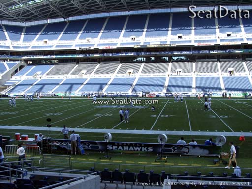 Seat view from section 134 at CenturyLink Field, home of the Seattle Seahawks