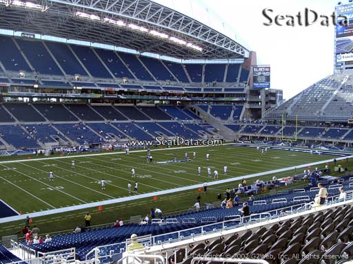 Seat view from section 214 at CenturyLink Field, home of the Seattle Seahawks