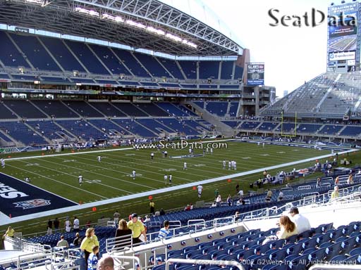 Seat view from section 215 at CenturyLink Field, home of the Seattle Seahawks