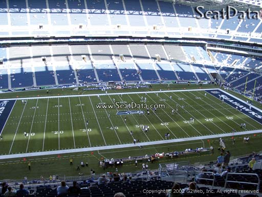 Seat view from section 337 at CenturyLink Field, home of the Seattle Seahawks