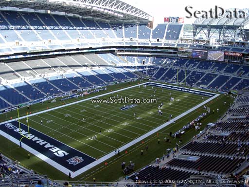 Seat view from section 343 at CenturyLink Field, home of the Seattle Seahawks