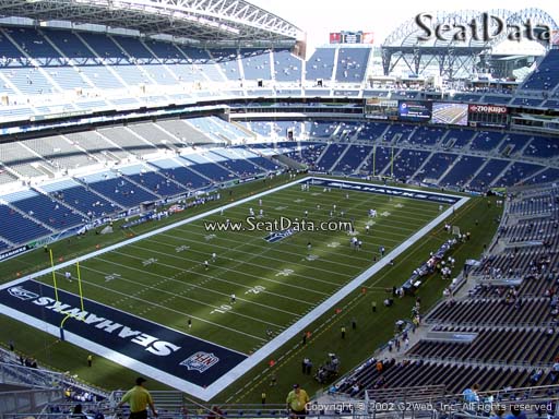 Seat view from section 344 at CenturyLink Field, home of the Seattle Seahawks