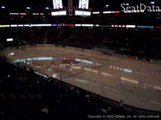 Seat view from section 205 at the Canadian Tire Centre, home of the Ottawa Senators