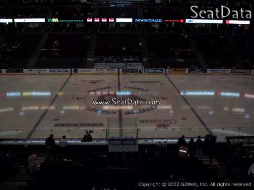 Seat view from section 208 at the Canadian Tire Centre, home of the Ottawa Senators