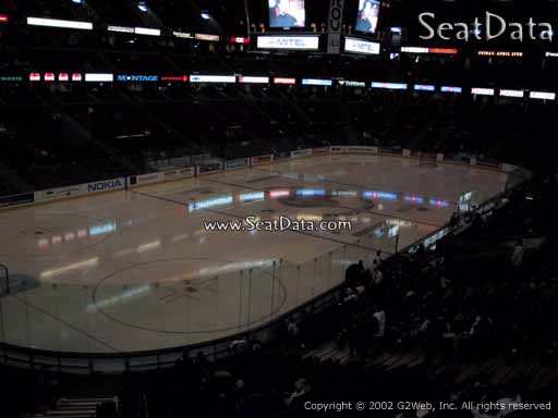 Seat view from section 212 at the Canadian Tire Centre, home of the Ottawa Senators