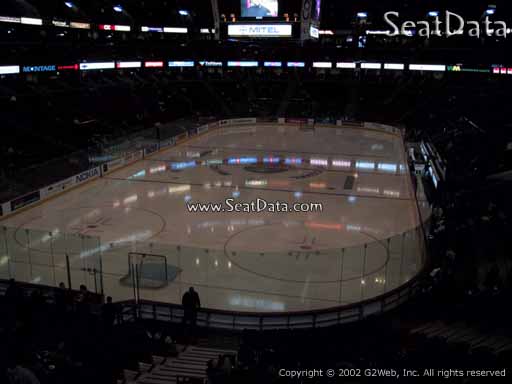 Seat view from section 214 at the Canadian Tire Centre, home of the Ottawa Senators