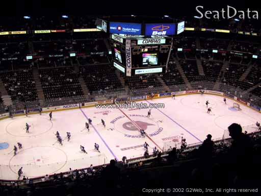 Seat view from section 310 at the Canadian Tire Centre, home of the Ottawa Senators