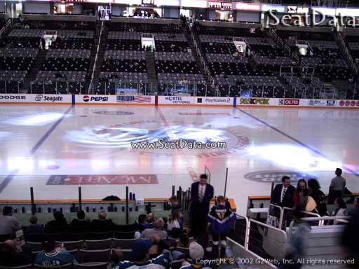 Seat view from section 101 at the SAP Center at San Jose, home of the San Jose Sharks