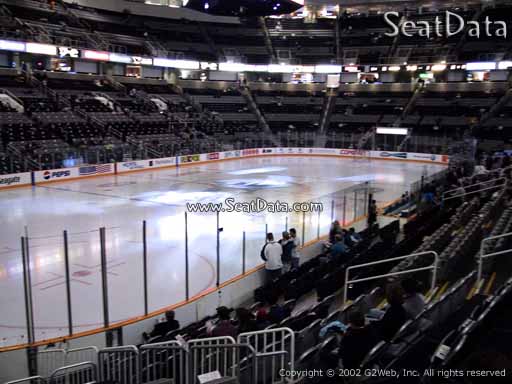 Seat view from section 104 at the SAP Center at San Jose, home of the San Jose Sharks