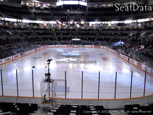 Seat view from section 107 at the SAP Center at San Jose, home of the San Jose Sharks
