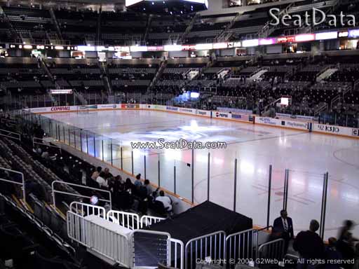 Seat view from section 112 at the SAP Center at San Jose, home of the San Jose Sharks