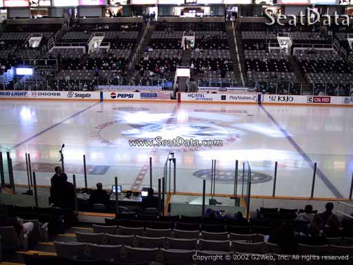 Seat view from section 115 at the SAP Center at San Jose, home of the San Jose Sharks