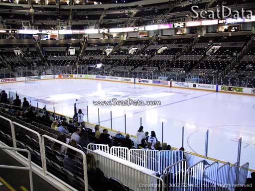 Seat view from section 127 at the SAP Center at San Jose, home of the San Jose Sharks