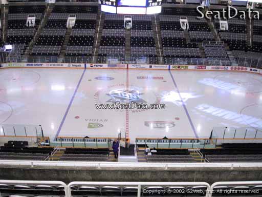 Seat view from section 201 at the SAP Center at San Jose, home of the San Jose Sharks