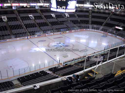 Seat view from section 203 at the SAP Center at San Jose, home of the San Jose Sharks
