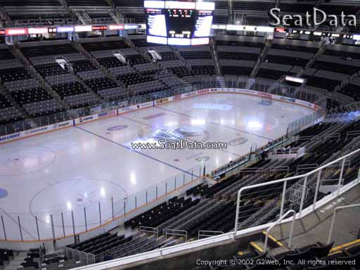 Seat view from section 204 at the SAP Center at San Jose, home of the San Jose Sharks