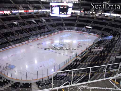 Seat view from section 205 at the SAP Center at San Jose, home of the San Jose Sharks