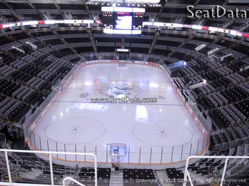 Seat view from section 208 at the SAP Center at San Jose, home of the San Jose Sharks