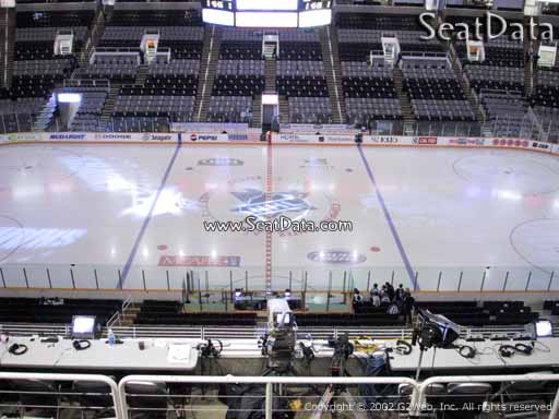 Seat view from section 215 at the SAP Center at San Jose, home of the San Jose Sharks