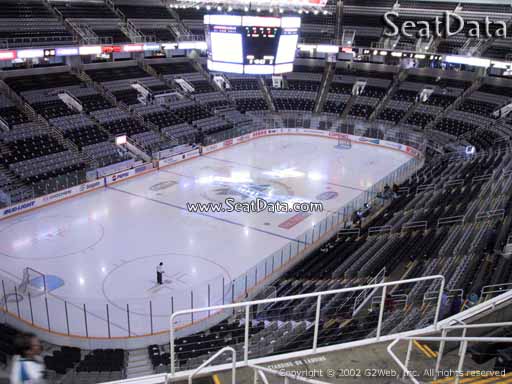 Seat view from section 219 at the SAP Center at San Jose, home of the San Jose Sharks