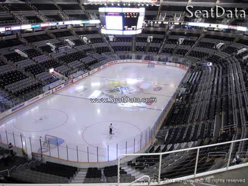 Seat view from section 220 at the SAP Center at San Jose, home of the San Jose Sharks