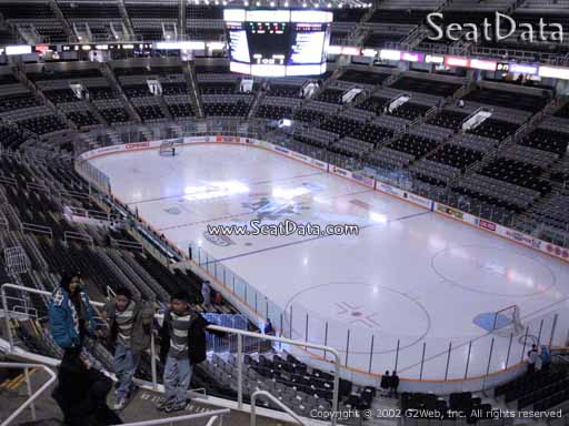 Seat view from section 225 at the SAP Center at San Jose, home of the San Jose Sharks