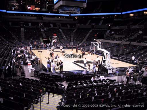 Seat view from Section 102 at the AT&T Center, home of the San Antonio Spurs