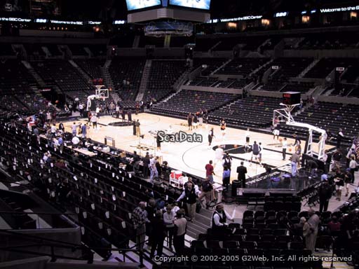 Seat view from Section 104 at the AT&T Center, home of the San Antonio Spurs