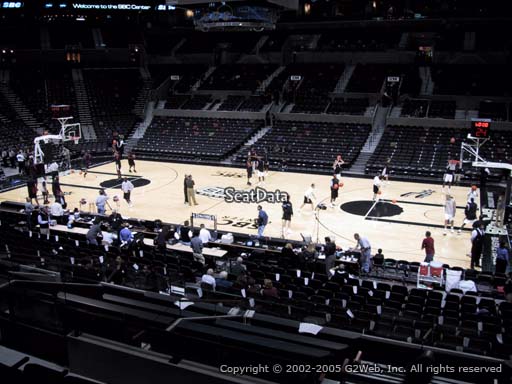 Seat view from Section 106 at the AT&T Center, home of the San Antonio Spurs