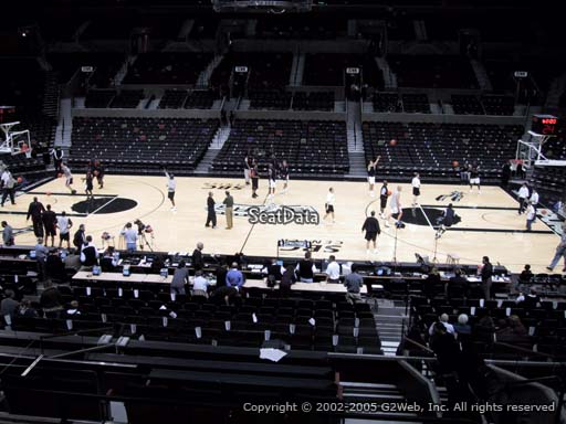 Seat view from Section 107 at the AT&T Center, home of the San Antonio Spurs