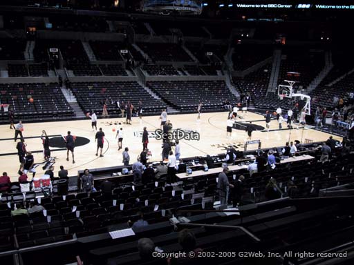 Seat view from Section 109 at the AT&T Center, home of the San Antonio Spurs