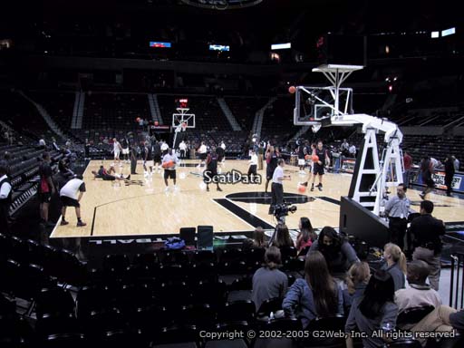 Seat view from Section 115 at the AT&T Center, home of the San Antonio Spurs