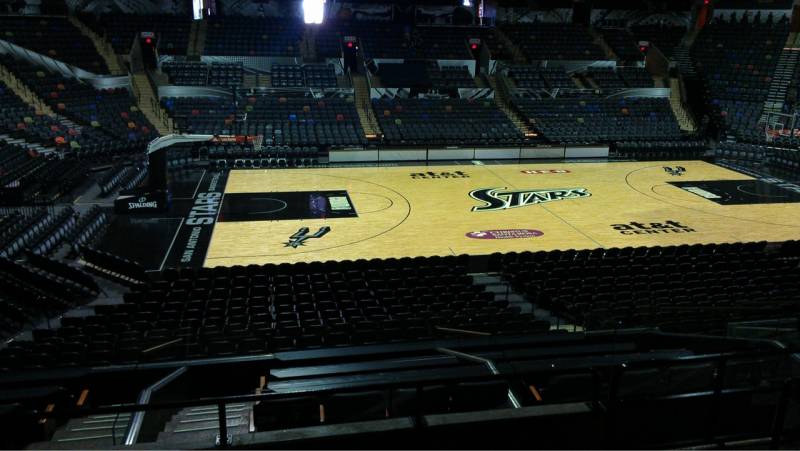 Seat view from Section 123 at the AT&T Center, home of the San Antonio Spurs