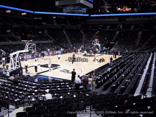 Seat view from Section 126 at the AT&T Center, home of the San Antonio Spurs
