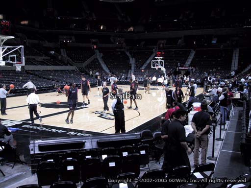 Seat view from Section 12 at the AT&T Center, home of the San Antonio Spurs