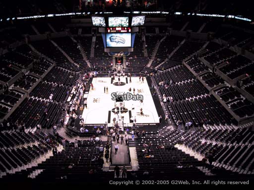 Seat view from Section 200 at the AT&T Center, home of the San Antonio Spurs