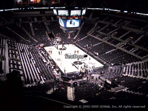 Seat view from Section 202 at the AT&T Center, home of the San Antonio Spurs