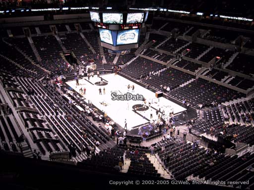 Seat view from Section 203 at the AT&T Center, home of the San Antonio Spurs