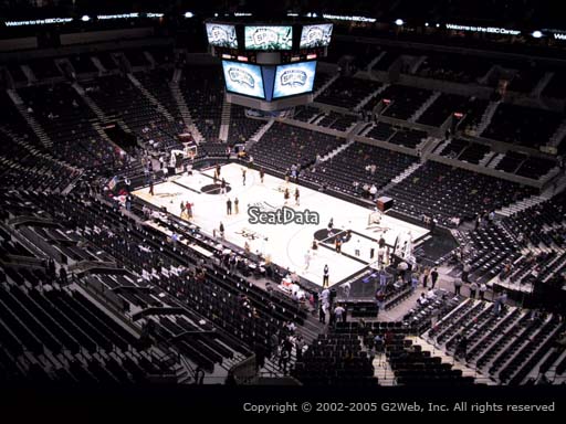 Seat view from Section 204 at the AT&T Center, home of the San Antonio Spurs